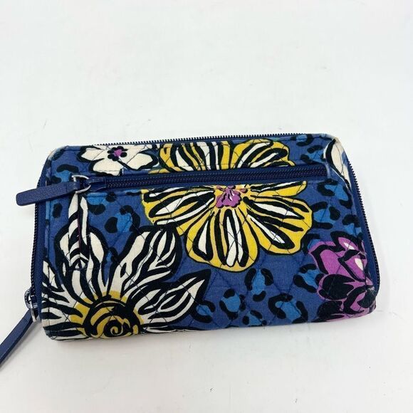 Vera Bradley Turnlock Wallet Womens OS African Violet Floral Quilted - Picture 5 of 8